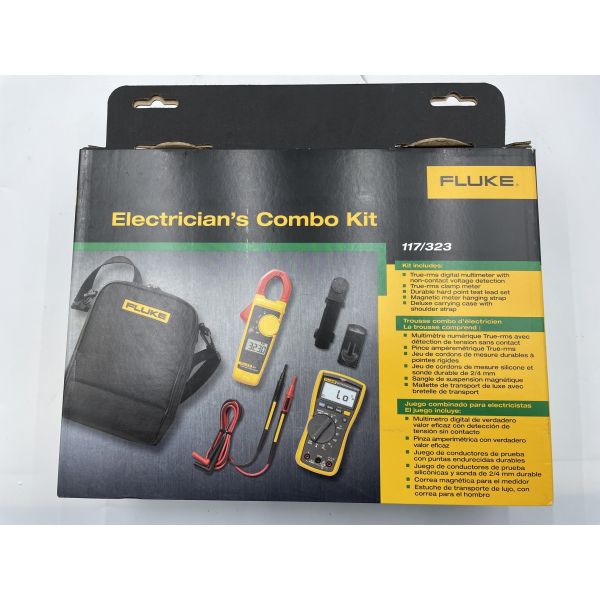 Fluke 117/323 Electricians Combo Kit, Digital Multimeter and Clamp Meter