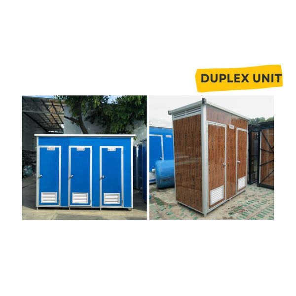 Customized Mobile Steel Portable Toilet Prefabricated WC Sitting For Camping