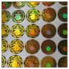 Die cut adhesive golden hologram  laser label , customized golden hologram laser label for sale