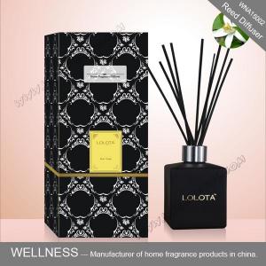 China Black Square Home Reed Diffuser No Flame Fresh Smelling For Room Fragrance wholesale