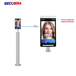 China Binocular Face Recognition Walk Through Temperature Scanner Smart Attendance Machine wholesale