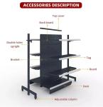 Factory custom color size metal supermarket shelves supermarket racks supermarke