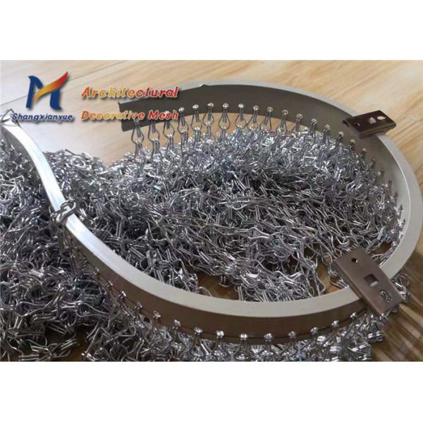 Museums Ceilings Customized Aluminium Chain Curtains Door Fly Screens Dividers