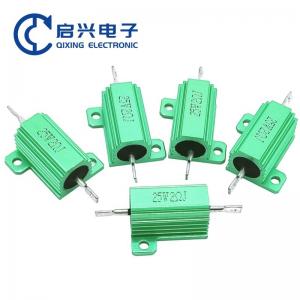 China High Power Wirewound Resistor 25w Green Metal Aluminum Case Resistor wholesale
