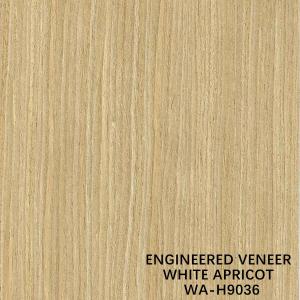 China ISO The Simulation White Apricot Wood Veneer H9036 Straight Cut For Cabinet Face Manufacturer From China wholesale