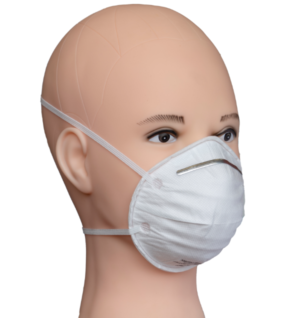 Dustproof Disposable Protective Face Mask Non Woven Material White Color