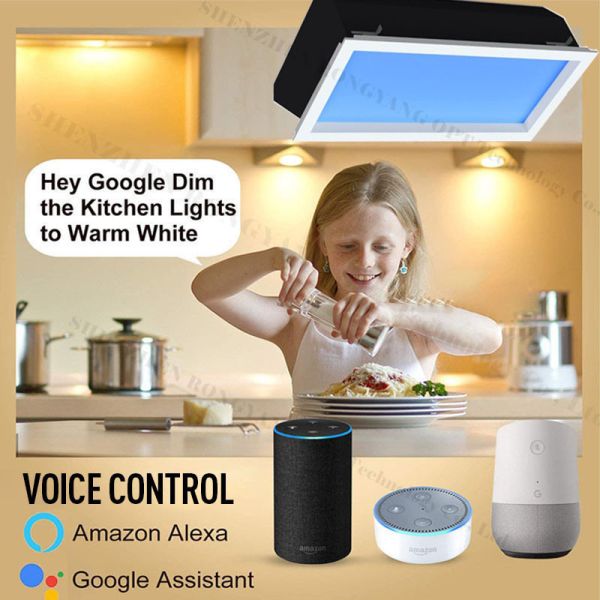 Anti Glare 2000LM Artificial Day Light , 30x60 Sky And Cloud LED Ceiling Panel