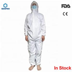 Breathable Disposable Protective Suit , Disposable Coverall Suit Moisture Proof