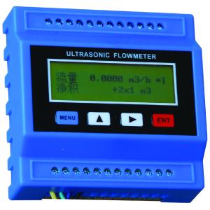 Clamp Module Ultrasonic Water Flow Meter 4 Keyboards Operation
