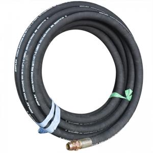 China Rock Drill Rig Parts 20m 50m Nitrile Synthetic Gasoline Oil Fuel Resistant Hydraulic Rubber Air Hose on sale