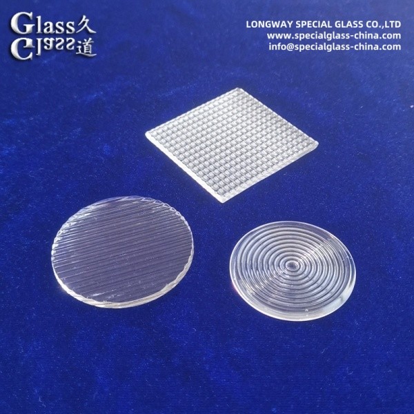 OEM Borosilicate Linear Glass Spread Lens For Lighting Fixtures