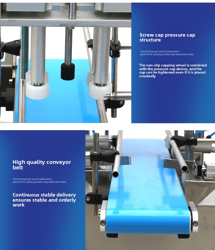 High Efficiency Semi Automatic Desktop Pneumatic Screw Machine Plastic Cap for Cosmetics Water Beverages Glass Spray Bottles