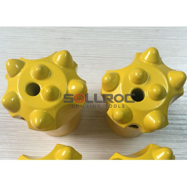 Tapered Equipment Cross Bit , Carbide Button Bits 28mm - 55mm Long Using Life