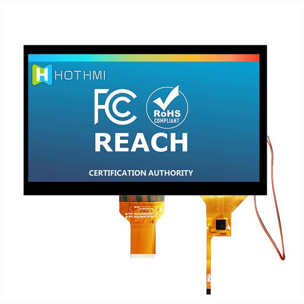 10.1 Inch High Brightness TFT LCD With CTP | 1024x600 Resolution LVDS Interface