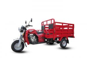 China Red Three Wheel Cargo Motorcycle With Passenger Seat 150CC Air Cooling Engine wholesale