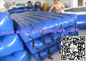 Beach Inflatable Water Park Play Mat / PVC Inflatable Floating Water Mattress