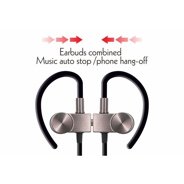 Necklace V4.2 110mAh Metal Magnet Wireless Bluetooth Earphone