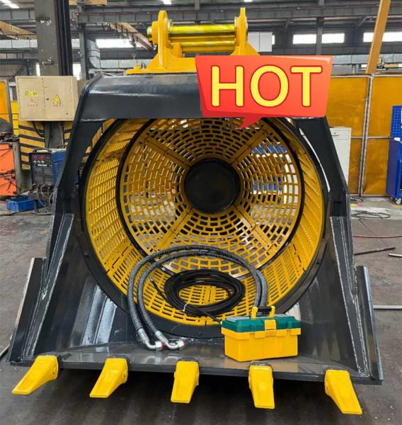 Quality Rotating Screening Bucket Rotating Screening Bucket Excavator Rotating Screening Bucke Crusher Bucket For Sale for sale