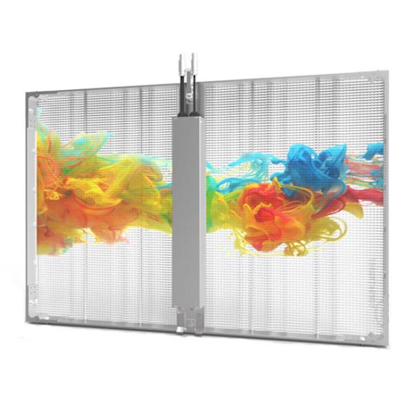 Quality Full Color 3.9mm Transparent LED Video Wall Glass Window for sale