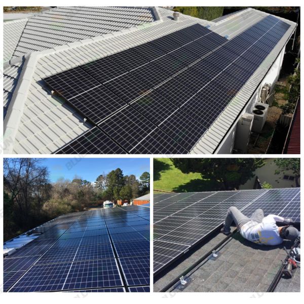 Bluesun Perc Half Cut 9bb 455w 450w 440w 400w Solar Panel Factory Price 144cell Half Cell New Panel Solar Energy Product