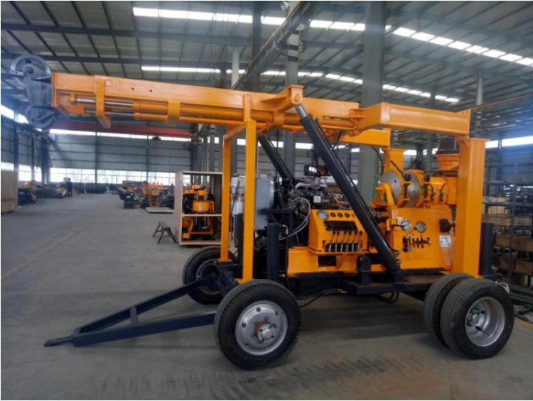 600m Deep XYX-3 Four Wheels Mounted Underground Coring Drilling Rig With Mud Pump