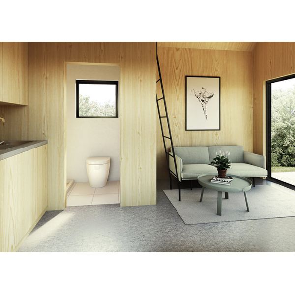 European Standard Prefab Steel House Wooden Cabin Chalet Loft Storey Light Steel Frame