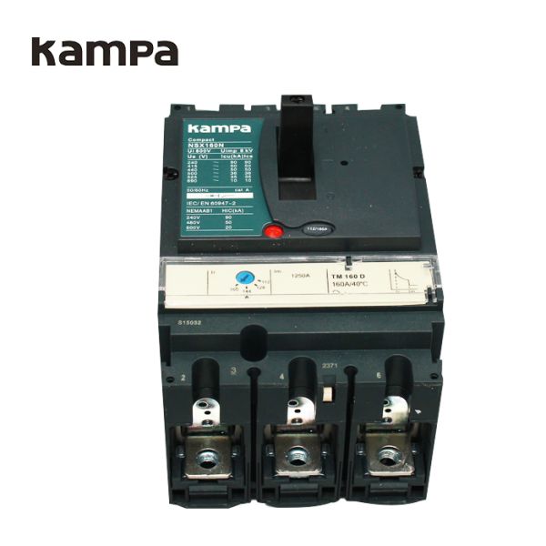 LV430840 NSX circuit breaker Compact NSX160N - TMD - 160A - 3 poles 3d