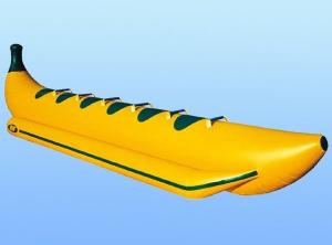 China Yellow Inflatable Boat Toys 6 Person Towable Banana Water Game Tube wholesale