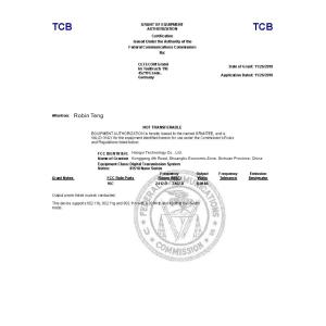 HX DRONE Technology Co., LTD Certifications