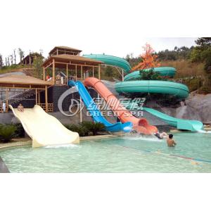 China Fiberglass Cannon / Sleigh Water Slide , Outdoor Water Park Slides wholesale