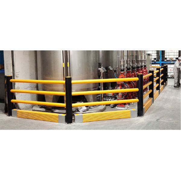 Building Post Safety Barrier Polygon Anti-Collision Guardrails Warehouse Safety Barrier