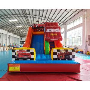 China 0.55mm PVC Commercial Inflatable Slide Crazy Car Bounce House wholesale