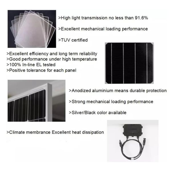 High Efficiency Solar System Panel 100w To 500 Watt Mono Solar Panel