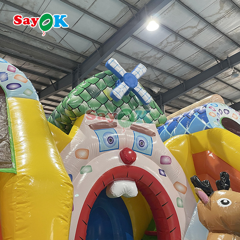 China Customizable Inflatable Jumping Castle Slide For Amusement Park wholesale