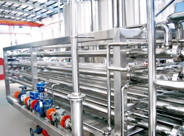 High Efficiency UHT Milk Processing Machine , Coiled Tube Juice Pasteurizer
