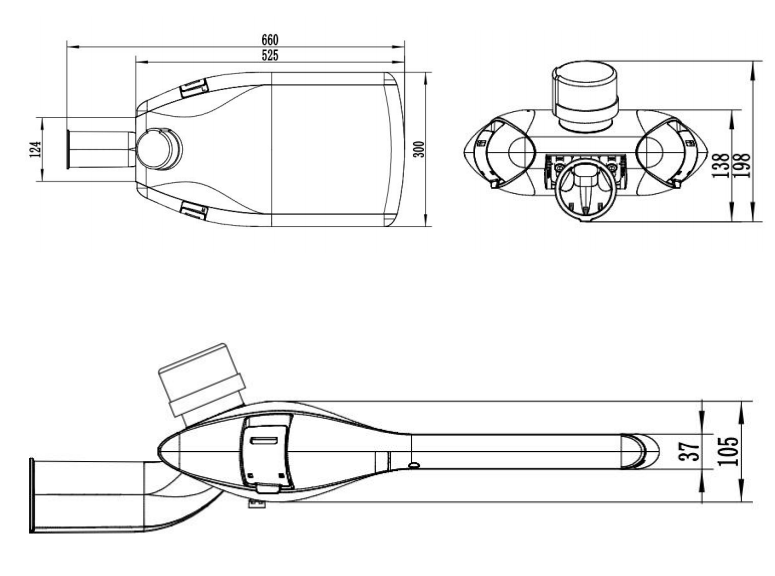 Roadway Lights 6000K Motion Sensor IP66 Waterproof 200W Outdoor LED Street Lights Outdoor Lighting With Aluminum Alloy Housing