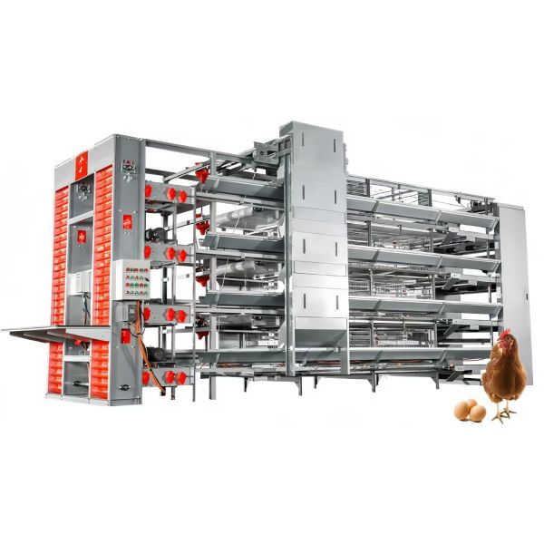 Automatic Broiler Chicken Farming Equipment H Type Chicken Steel Cage