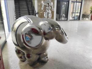 China Abstract ODM / OEM Accept Metal Animal Sculptures Statue For Garden Decor wholesale
