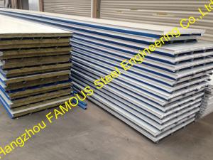 China Construction PU Insulated Sandwich Panels Polyurethane Foam Steel wholesale