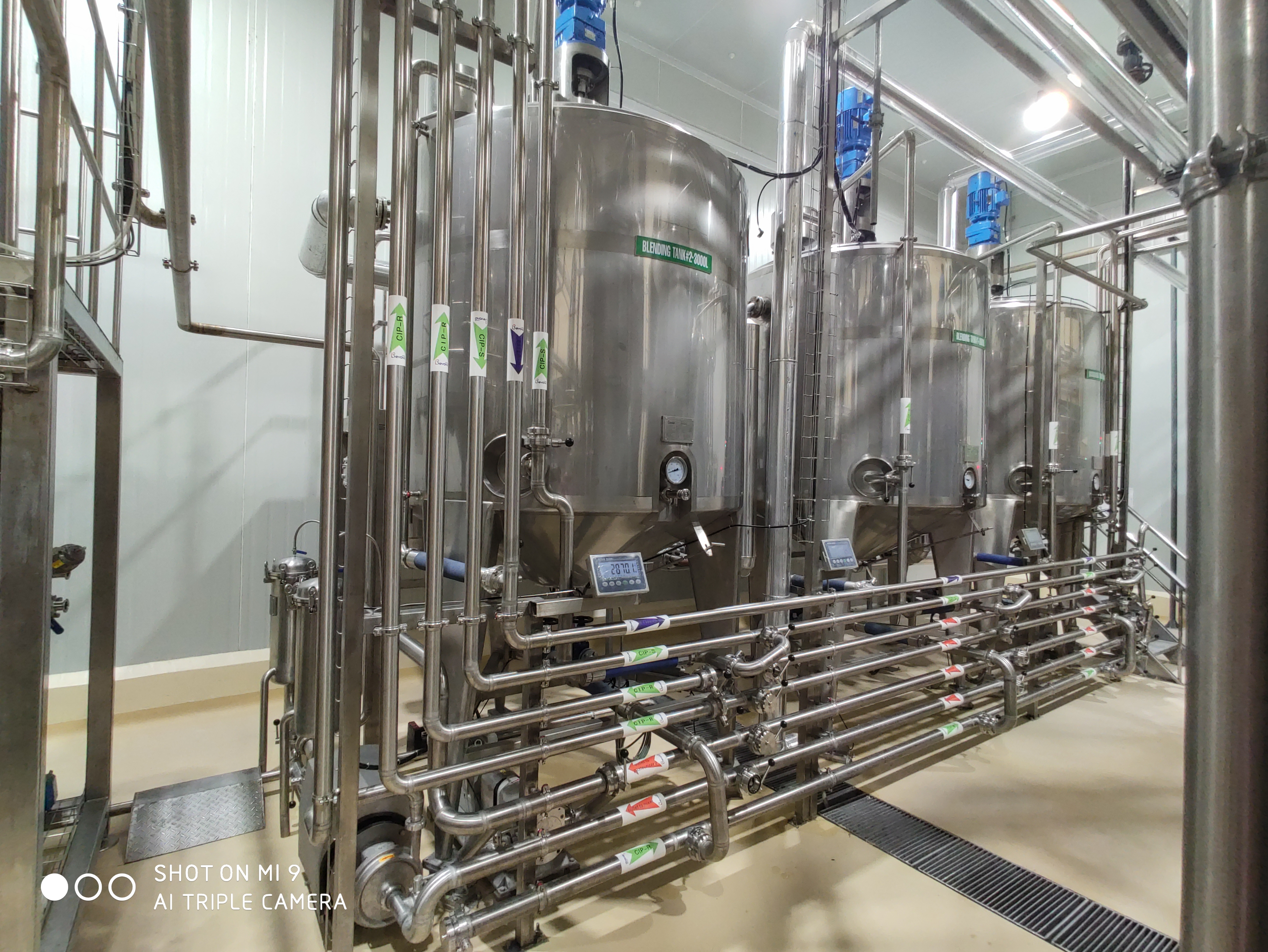 SUS 304 UHT Milk Processing Line 1000-100000LPH Capacity 12 Months Warranty