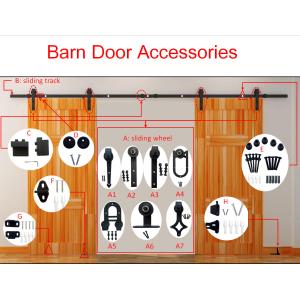 Exterior Top Mount Stainless Steel Barn Door Hardware