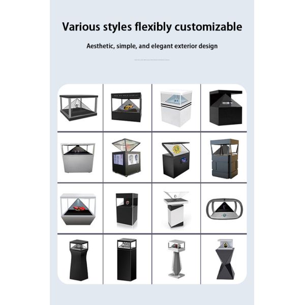 High Resolution 3D Holographic Display Showcase 3D HoloBox For Retail Promotions