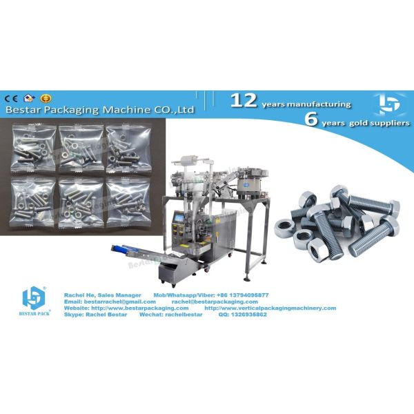 Hardware Counting packaging machine with 3 bowls