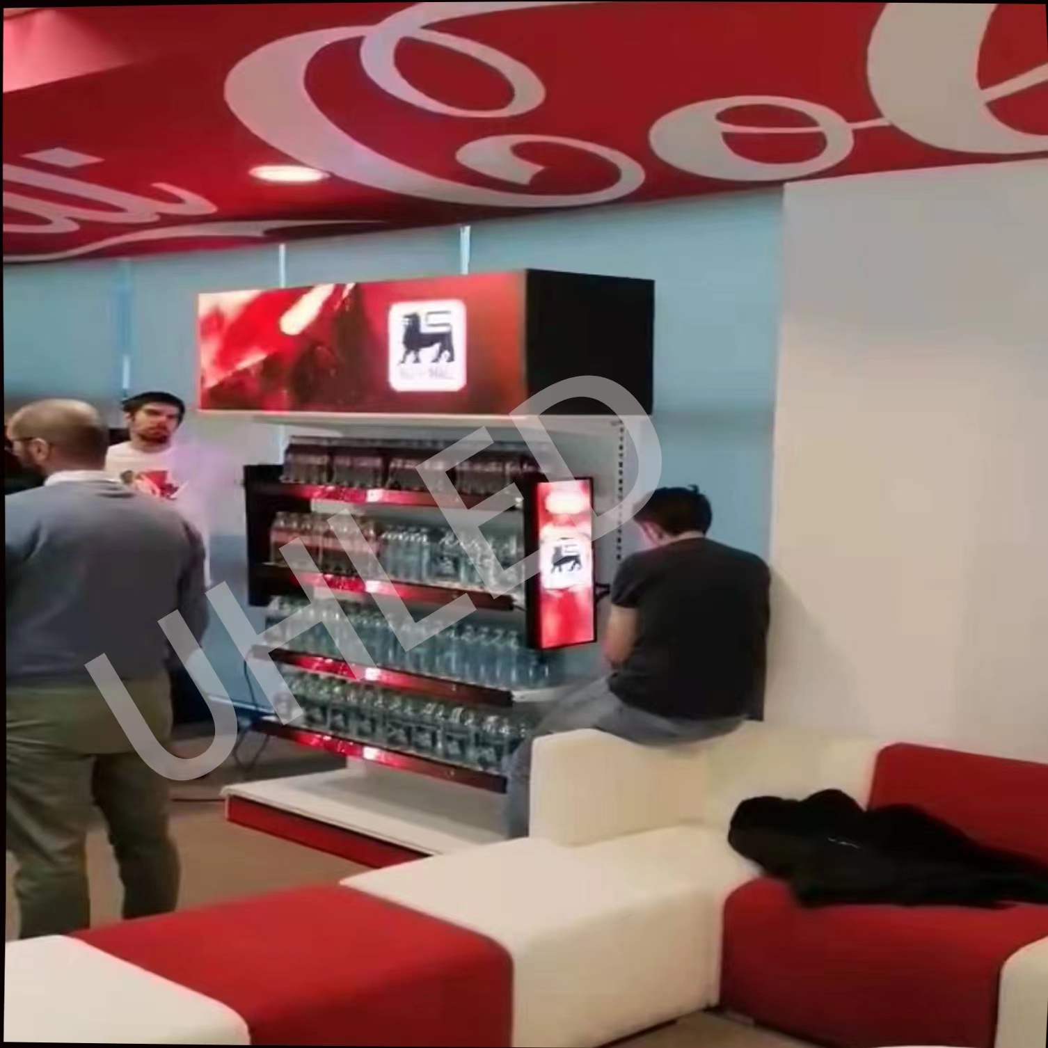 uhled Shelf Led Screen Stretch for Retail Bar Price Tag Smart Edge Talker LED Display