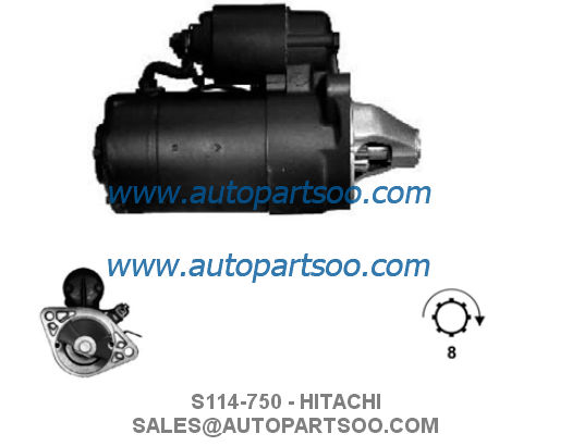S114-505 S114-505A - HITACHI Starter Motor 12V 0.8KW 8T MOTORES DE ARRANQUE