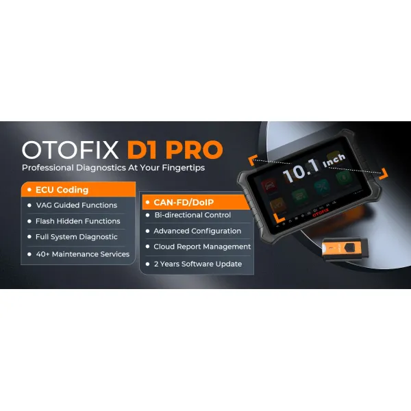 OTOFIX D1 PRO Diagnostic Scanner ECU Coding BiDirectional Control Bluetooth Diagnostic Tools 2 Years Free Shipping OBD2