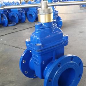 China QT450 Resilient Wedge Gate Valve With Manual Actuator For Seal Surface wholesale