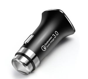 1 USB Cigarette Lighter Plug Car Charger With LCD Display Emergency Hammer
