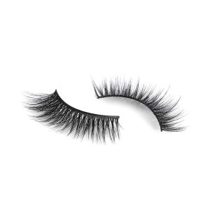 Handmade Silk 3d Lashes , 25mm Silk False Eyelashes Natural Black