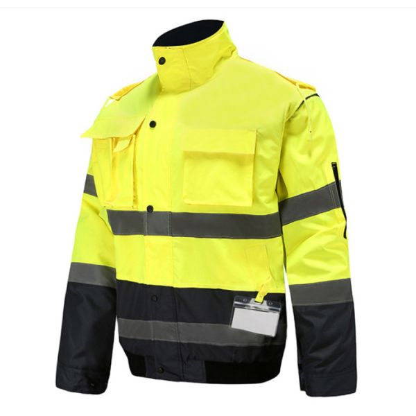 Reflective PPE Safety Wear Waterproof Jacket High Visibility Traffic Warning Safety Work Clothes Can Be Customized Logo